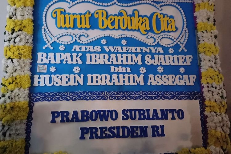 Prabowo Kirim Karangan Bunga untuk Suami Najwa Shihab